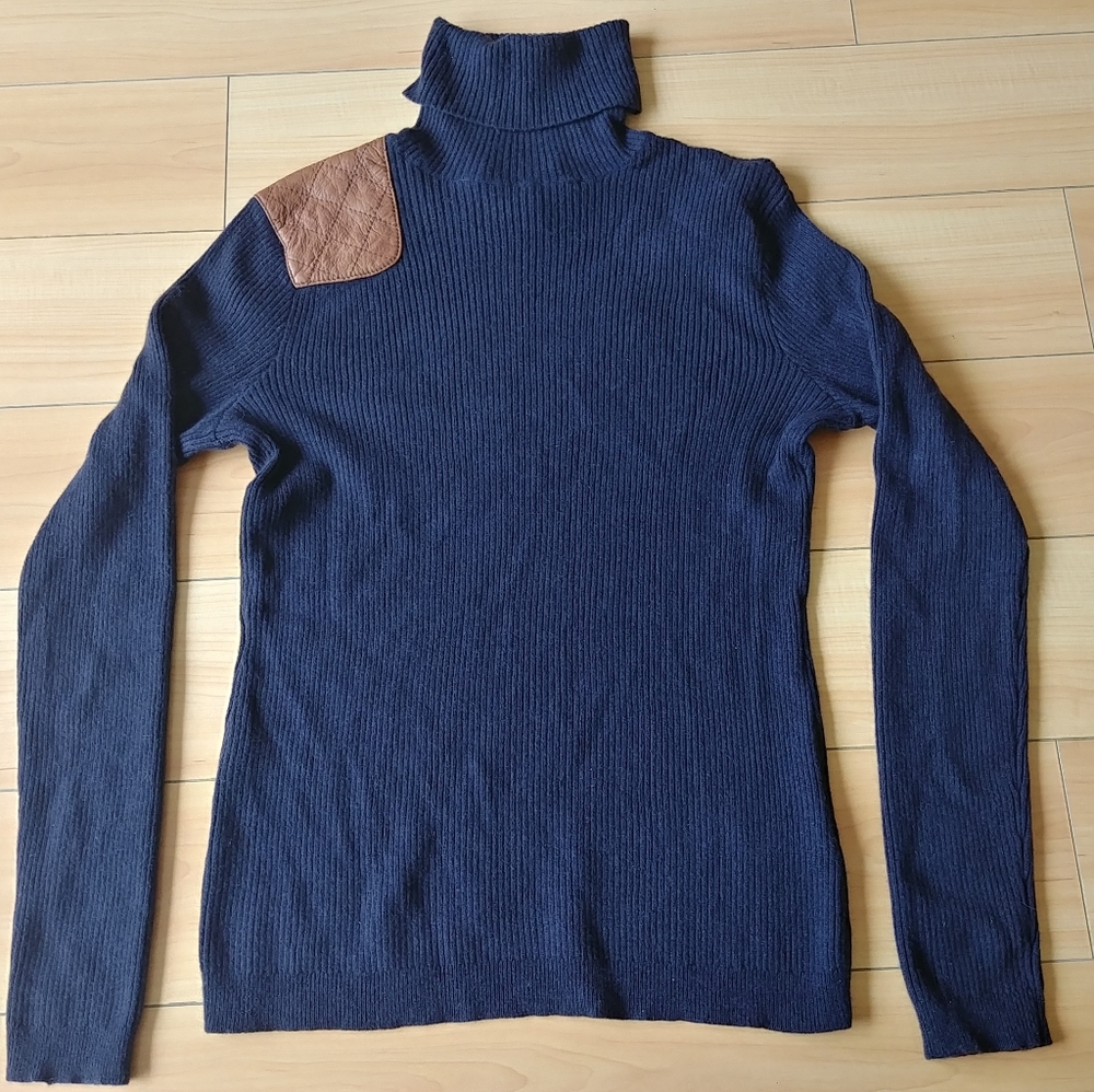 100% Cashmere Ralph Lauren navy sweater Large